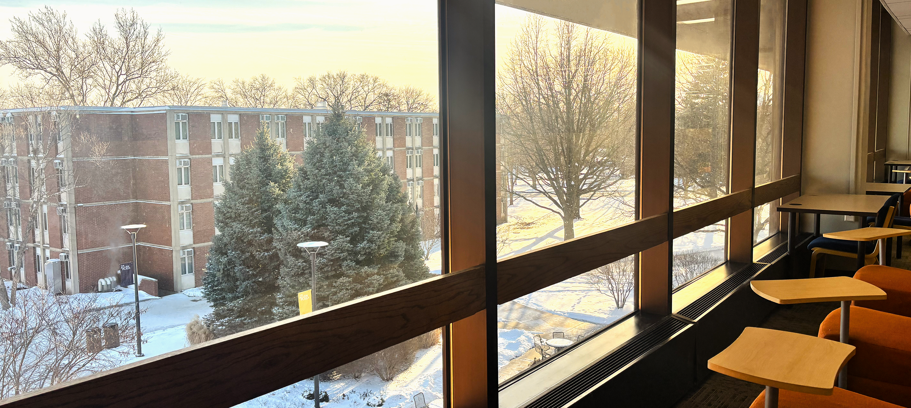 3rd floor picture looking out the window