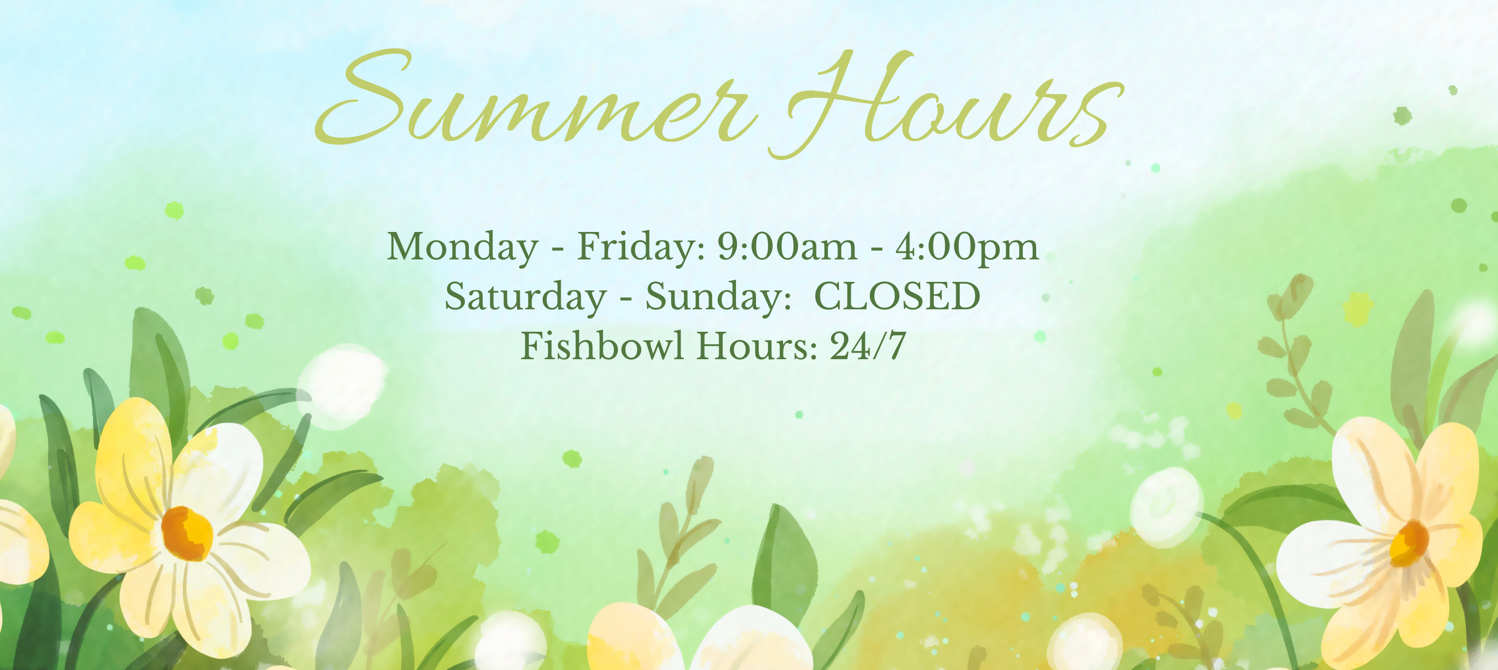 Summer Hours Graphic