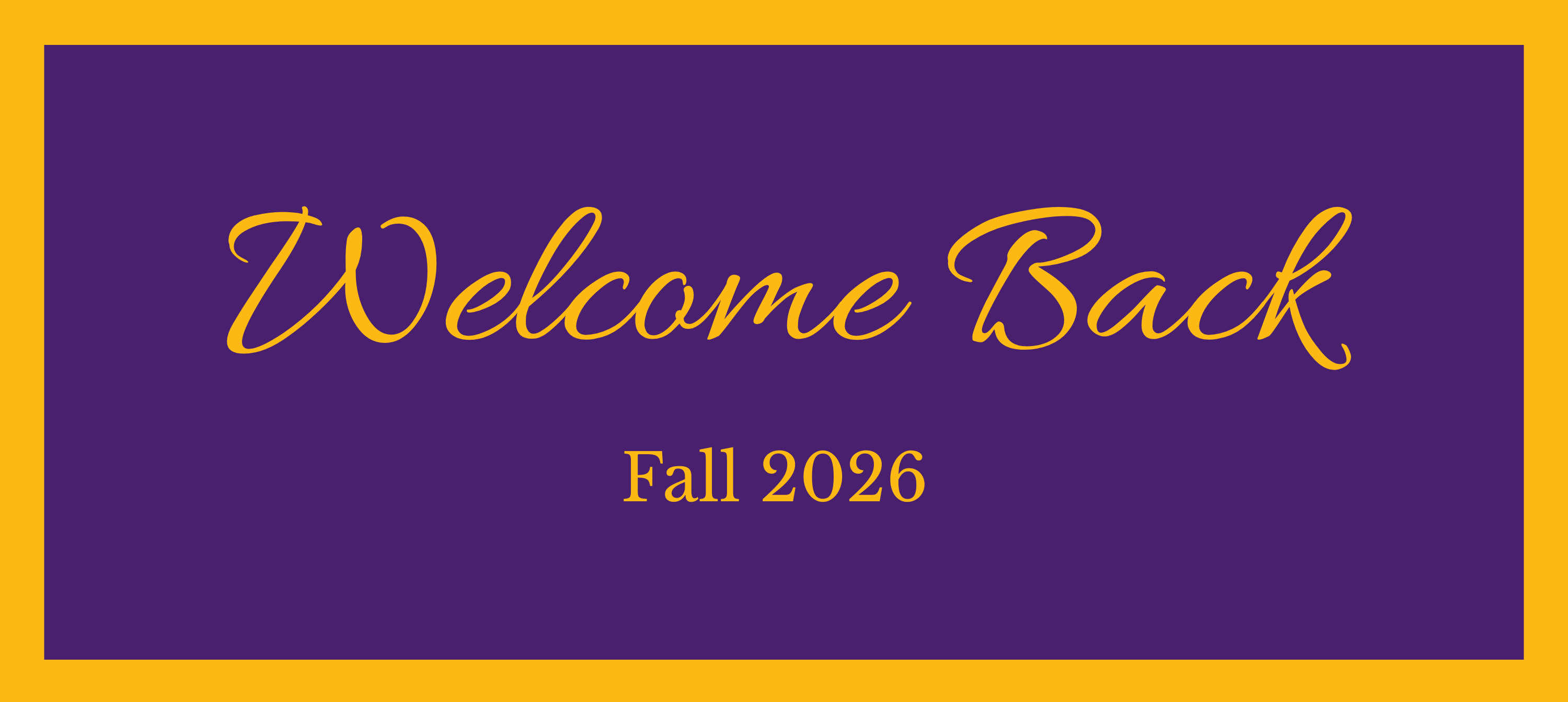 welcome back graphic