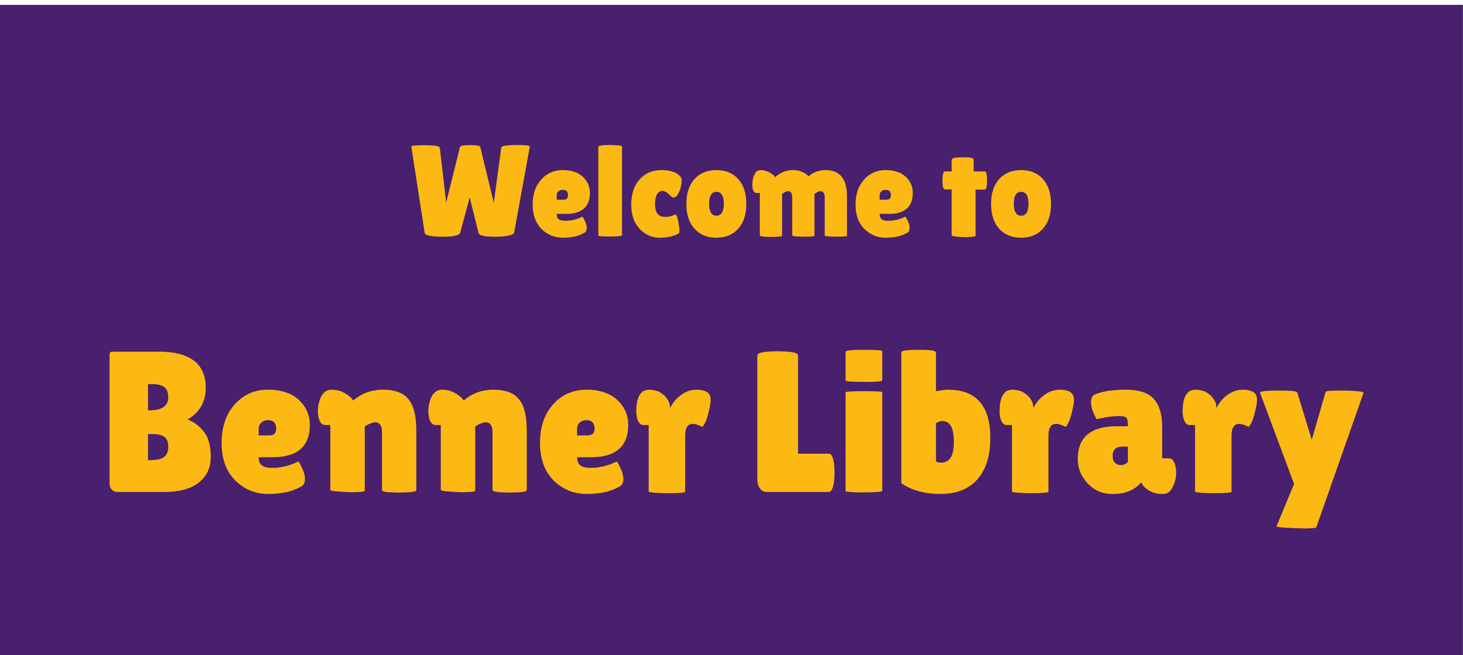 Welcome to Benner Library